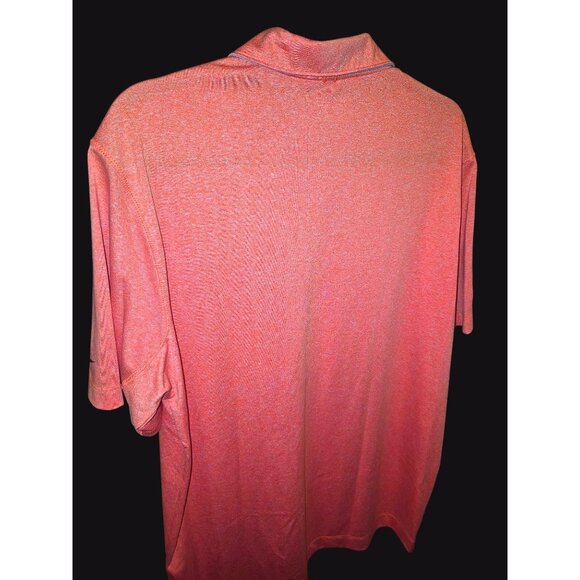 Nike Golf Dri-Fit Tour Performance Polo Shirt Orange Heather W/ Gray Accents Lar - Picture 5 of 8